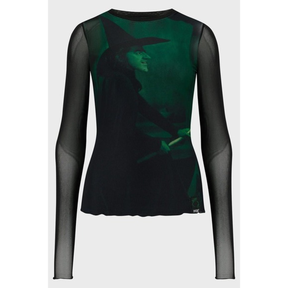 Killstar X wizard of oz truly wicked mesh long sleeve top XL